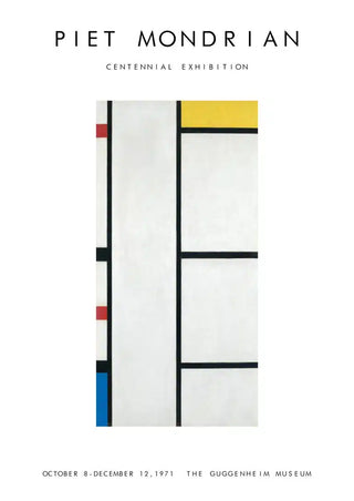 Affiche exposition Piet Mondrian