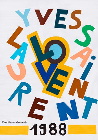 Affiche exposition Yves saint Laurent