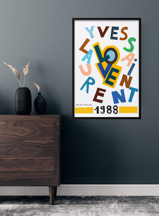 Affiche exposition Yves saint Laurent