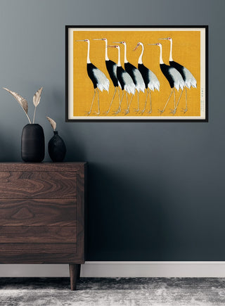 Affiche grues japonaises