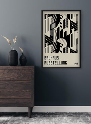 Affiche Bauhaus Ausstellung 1919
