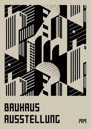 Affiche Bauhaus Ausstellung 1919