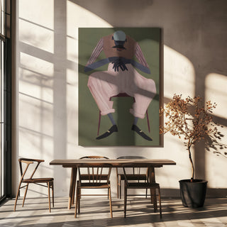 The Long Wait by Martin Zen in interior setting