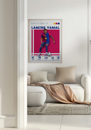 Lamine Yamal - Barcelona Football Poster
