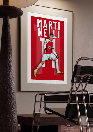 Martinelli - Arsenal Football Poster