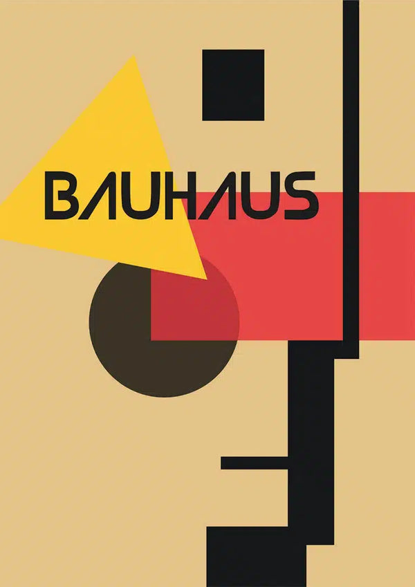 Affiche Bauhaus rétro