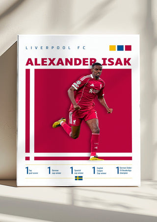 Alexander Isak - Liverpool Football Poster