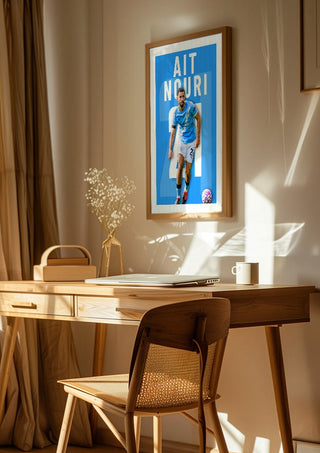 Ait-Nouri  - Manchester City Football Poster