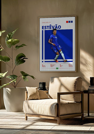 Estêvão - Chelsea Football Poster
