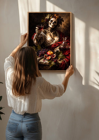 Santa Muerte, A Tribute to Caravaggio's Bacchus - Devour Art