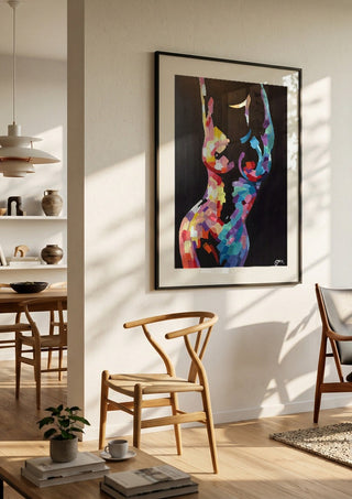 Mosaic Nude in Colour - Art By Biba