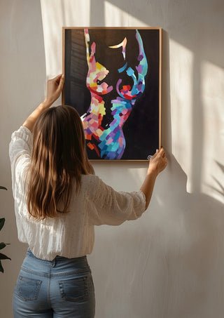 Mosaic Nude in Colour - Art By Biba