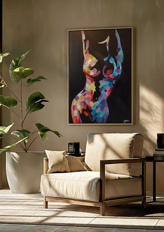 Mosaic Nude in Colour - Art By Biba