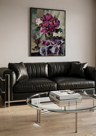 Hot chocolate and magenta peonies - Mariam De Giorgio