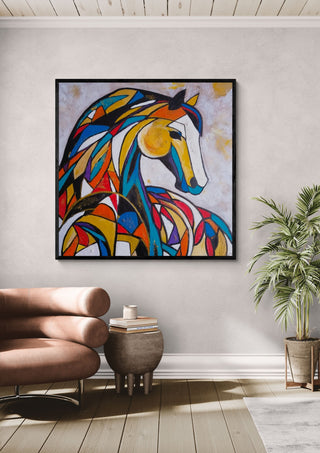 Mosaic Mustang - Igor Kotnik Art