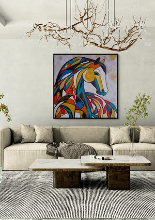 Mosaic Mustang - Igor Kotnik Art