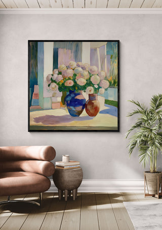 Roses in Two Vases - Elena Avanesova