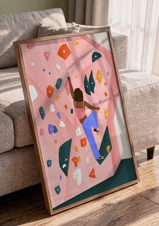 Dynamic Pink Wall Climb - Bea Müller