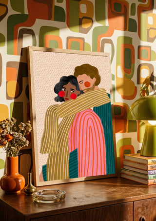 Loving Couple Embrace - Bea Müller