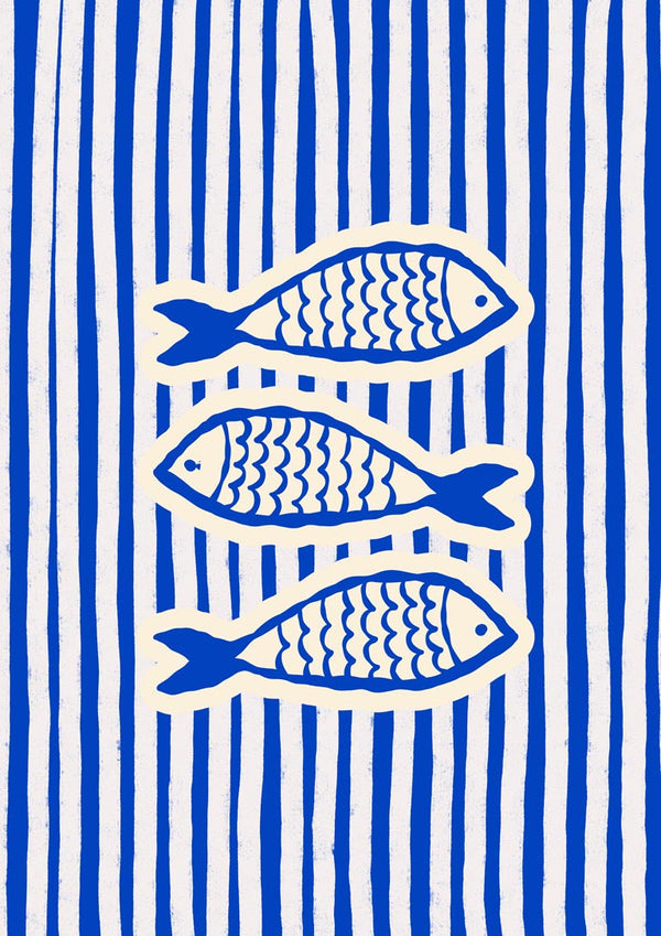 Trois poissons bleus - Treechild