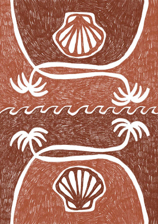 Pétoncles tropicaux de plage - Shatha Al Dafai