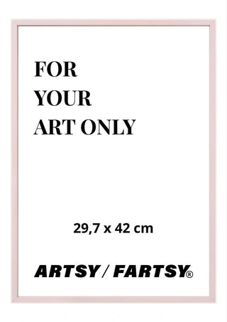 Cadre en bois rose 30x42 cm