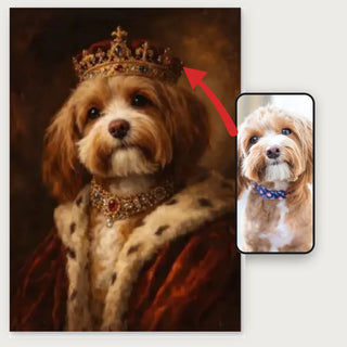 Portrait animal royal – Affiche personnalisée