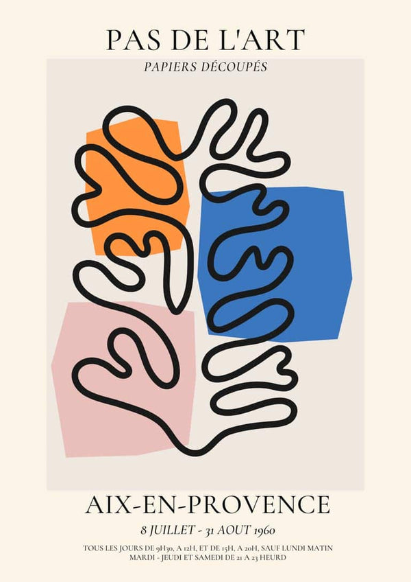 Affiche Pas De L'art inspirée de Matisse