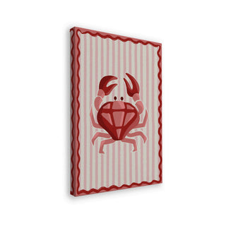 Crabe rose à motif losange - Emanuela Carratoni