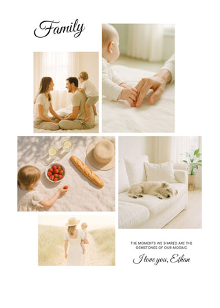Photo Mosaic – 5 photo collage poster