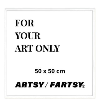 White wooden frame 50x50 cm