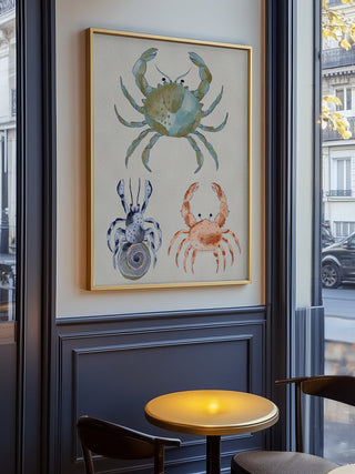 Crabes océaniques à l’aquarelle - Nikita Jariwala