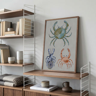 Crabes océaniques à l’aquarelle - Nikita Jariwala