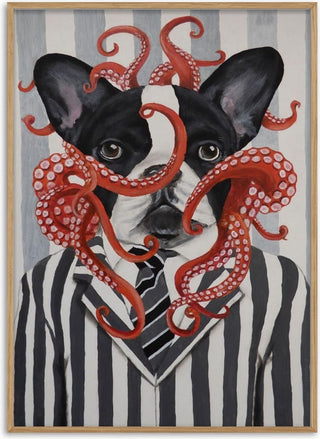 French Bulldog with octopus - Coco de Paris