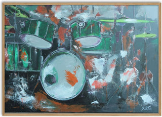 Green Drum Kit - Ritta Henriques Jorge