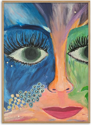 Blue and Green Face - Camilla Sabrina