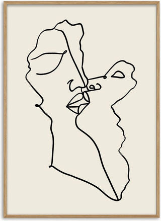 Abstract Faces Intertwined