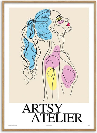 Abstract Woman Artsy Poster