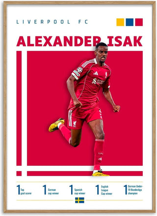 Alexander Isak - Liverpool Football Poster