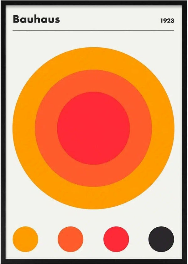 Affiche Bauhaus orange 1923