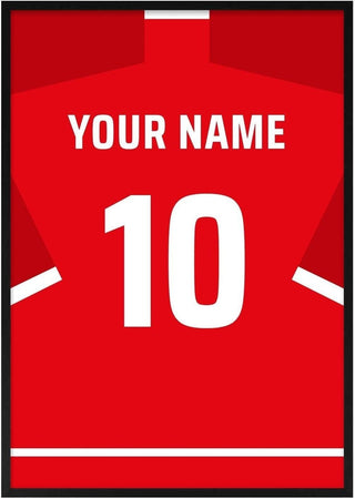 Benfica – Personalised Football Shirt Poster