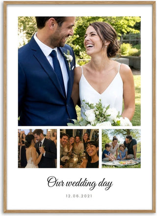 The Big Moment – Personalised Photo Collage Poster