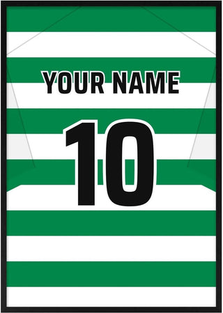 Celtic – Personalised Football Shirt Poster