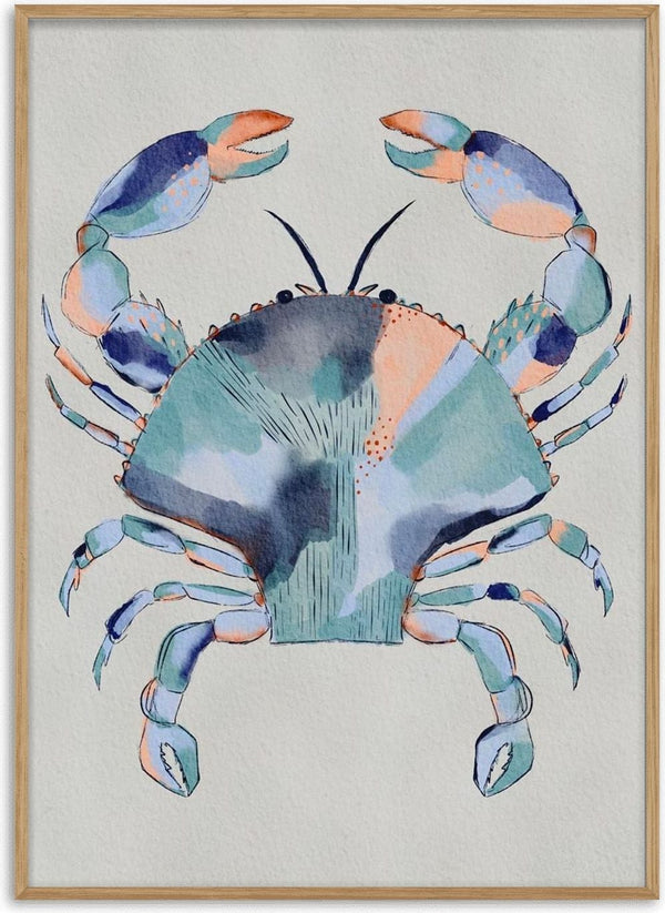 Peinture de crabe bleu côtier - Nikita Jariwala