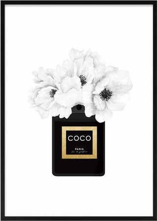 Coco Chanel perfume poster