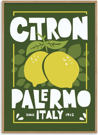 Grøn Citron Poster