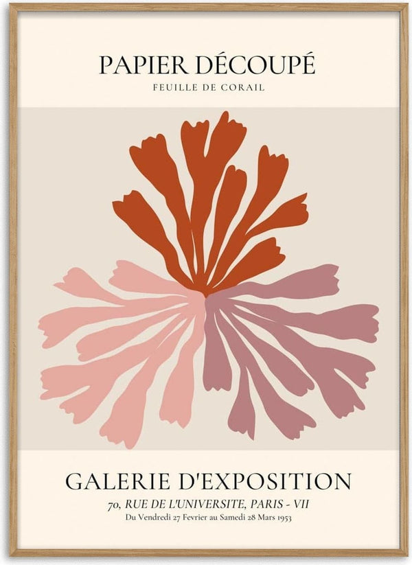 French Art Inspired Papier decoupe poster