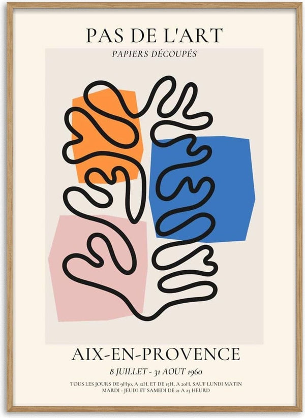 Affiche Pas De L'art inspirée de Matisse