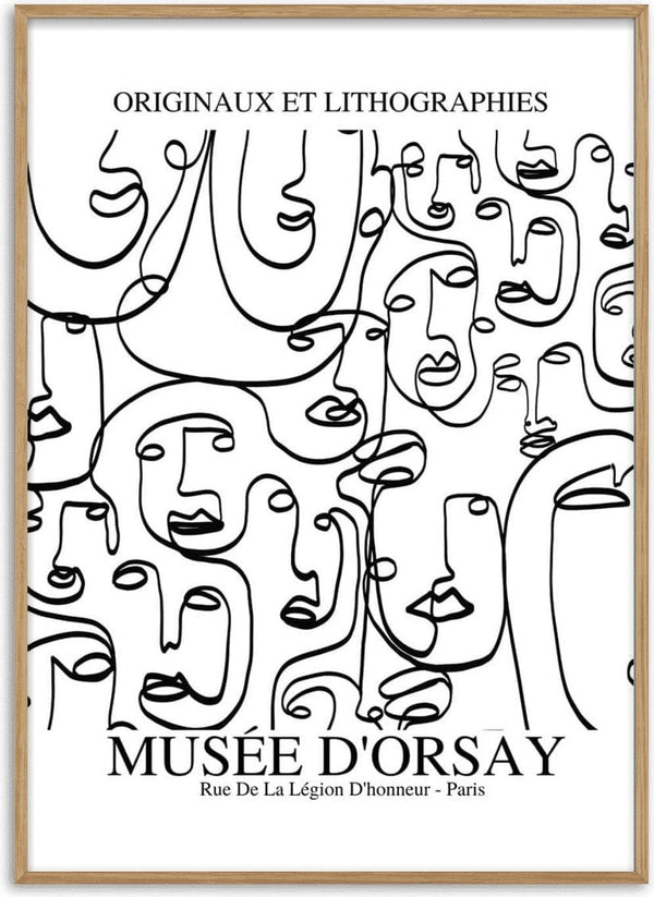 Picasso Inspired faces imaginaires poster