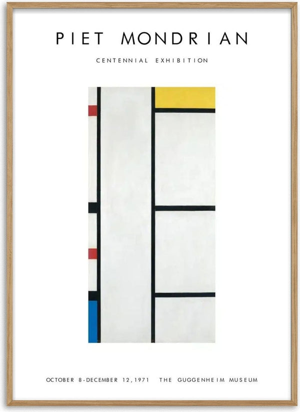 Affiche exposition Piet Mondrian
